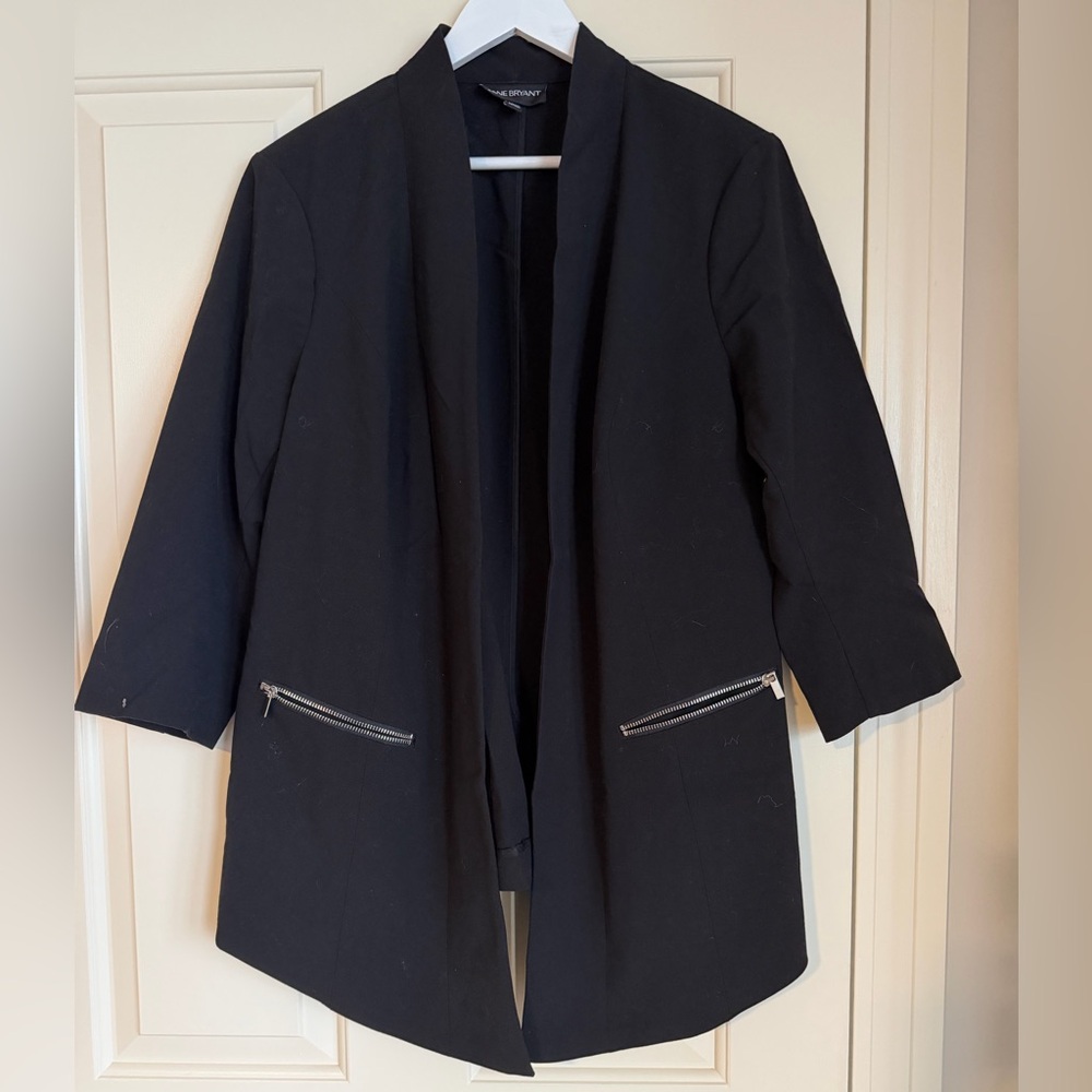 Lane Bryant Black Blazer with Silver Accents